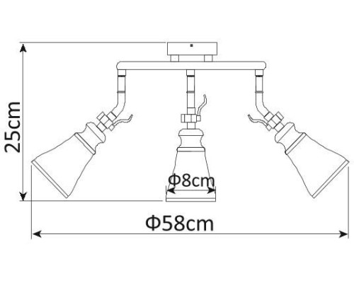 Спот Vento A9231PL-3AB Arte Lamp