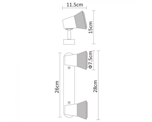 Спот Grid A9268AP-2WH Arte Lamp