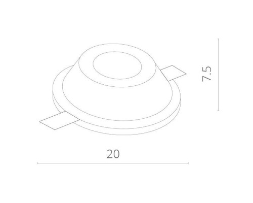 Точечный светильник Invisible A9270PL-1WH Arte Lamp