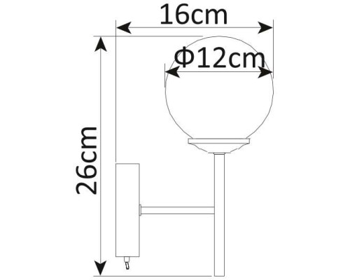 Бра Arancia A9276AP-1CC Arte Lamp