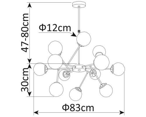 Подвесная люстра Arancia A9276LM-12CC Arte Lamp