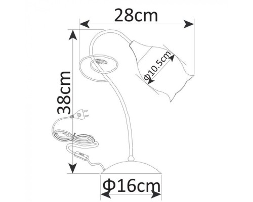 Настольная лампа Mughetto A9289LT-1GO Arte Lamp