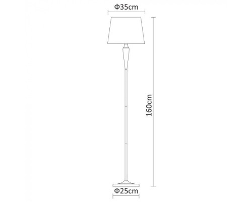 Торшер Orlean A9310PN-1WG Arte Lamp