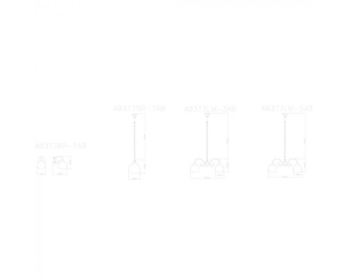 Подвесная люстра Margo A9317LM-3AB Arte Lamp
