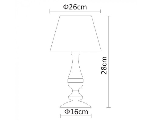 Настольная лампа Felicia A9368LT-1AB Arte Lamp
