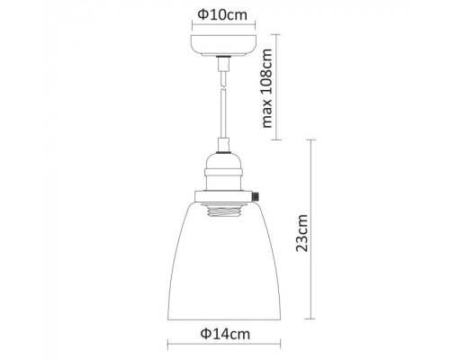 Подвесной светильник Trento A9387SP-1CC Arte Lamp