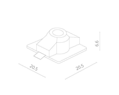Точечный светильник Invisible A9410PL-1WH Arte Lamp