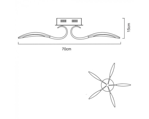 Потолочная люстра Mattino A9442PL-5WH Arte Lamp