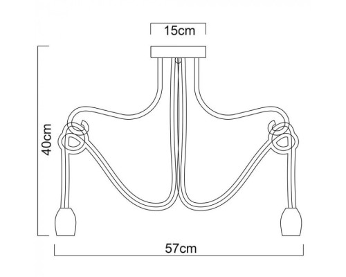 Потолочная люстра Nodo A9477PL-5WG Arte Lamp