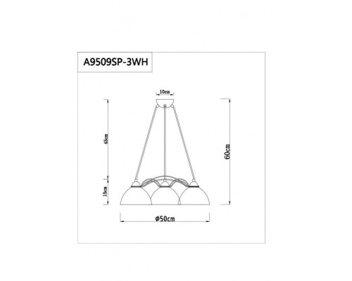 Подвесная люстра Martha A9509SP-3WH Arte Lamp