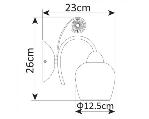 Бра Millo A9549AP-1GO Arte Lamp