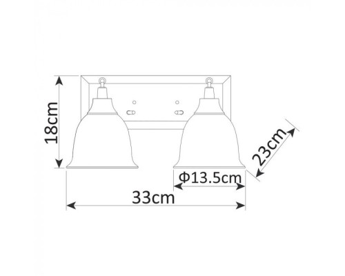 Бра Campana A9557AP-2BG Arte Lamp