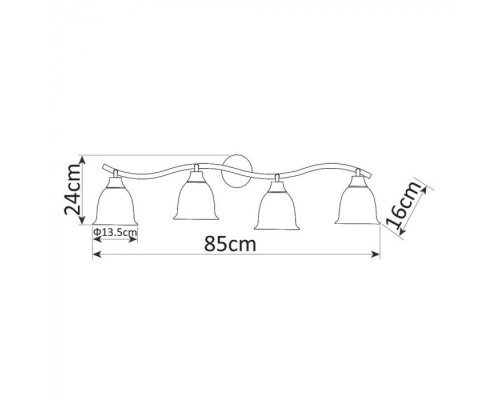 Спот Campana A9557PL-4BG Arte Lamp