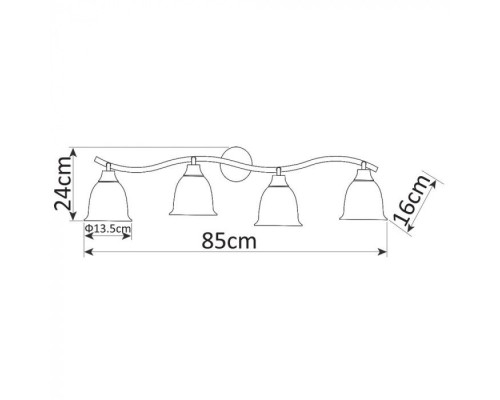 Спот Campana A9557PL-4CC Arte Lamp