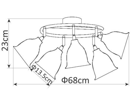 Спот Campana A9557PL-5CC Arte Lamp