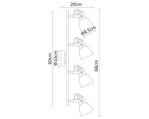 Спот Tulip A9582PL-4AB Arte Lamp
