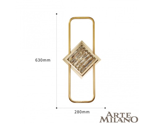 Настенный светильник  1852B.D280.H630.E14.2 G Arte Milano