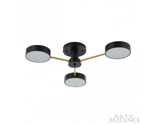 Потолочная люстра Ferrara 252006/3 Bk/Bk Arte Milano