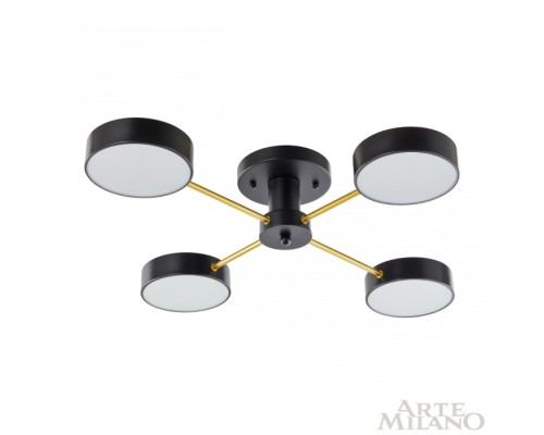 Потолочная люстра Ferrara 252006/4 Bk/Bk Arte Milano