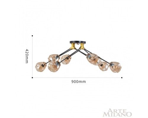 Потолочная люстра Amalfi 252588/8 Br Arte Milano
