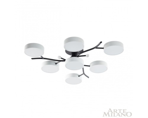 Потолочная люстра Ferrara 256606/6+1 Bk/Wh Arte Milano