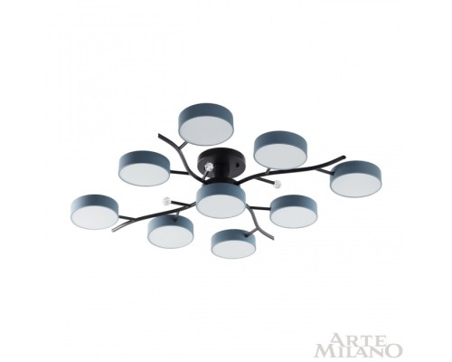 Потолочная люстра Ferrara 256606/8+1 Bk/Gr Arte Milano