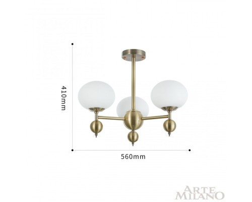 Потолочная люстра  270307/3 GD Arte Milano