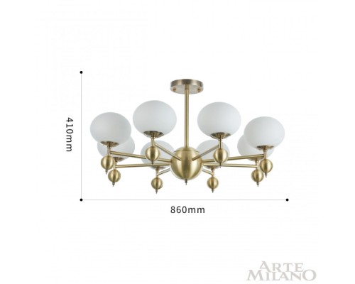 Потолочная люстра  270307/8 GD Arte Milano