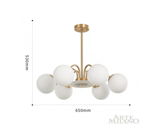 Потолочная люстра  271069/6 GD Arte Milano
