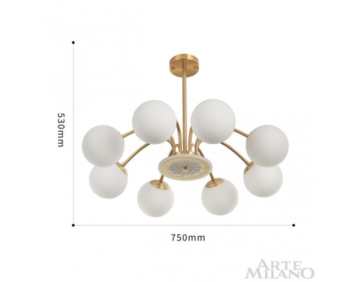 Потолочная люстра  271069/8 GD Arte Milano