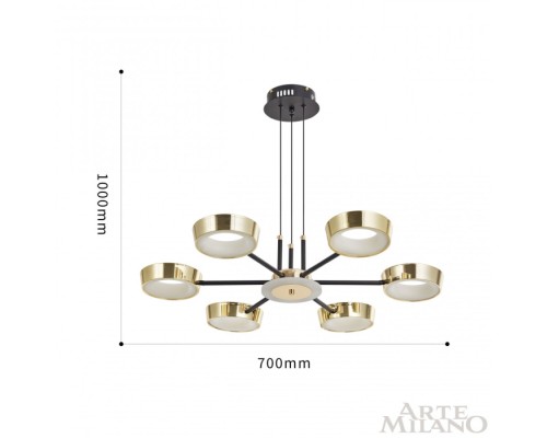 Подвесной светильник  271079/6 BK/GD Arte Milano