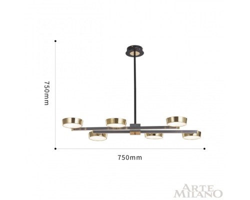 Потолочная люстра  271279/6L NI/GD Arte Milano