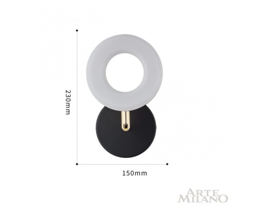 Бра  271399/1B BK/GD Arte Milano