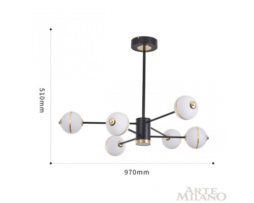 Потолочная люстра  272069/6 BK Arte Milano