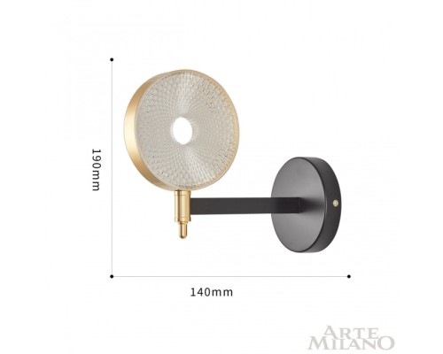 Бра  272079/1B BK/GD Arte Milano