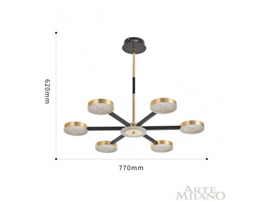 Потолочная люстра  272079/6 BK/GD Arte Milano