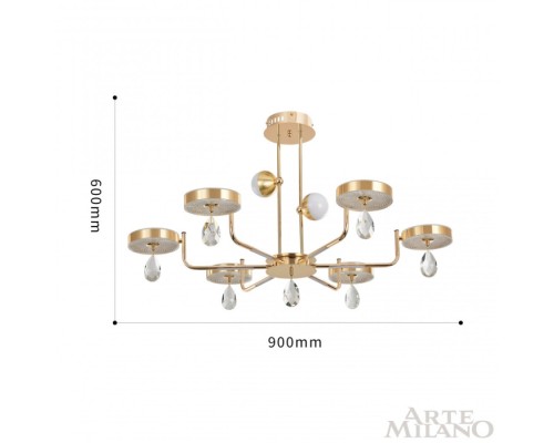 Потолочная люстра  272210/6 GD Arte Milano