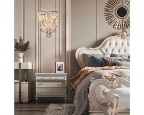 Бра Florentia-1237 301237/2W Wh/Gd Arte Milano
