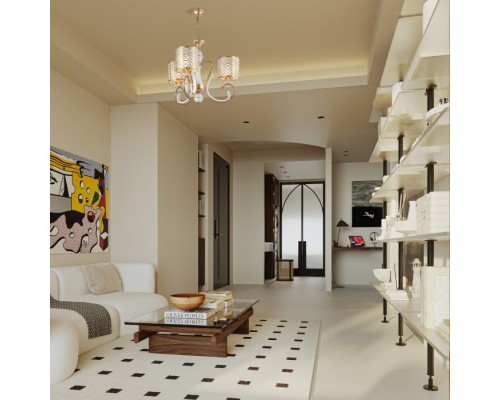 Подвесная люстра Florentia-1237 301237/3 Wh/Gd Arte Milano