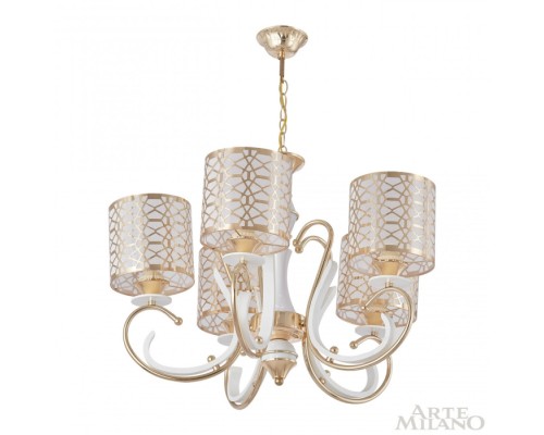 Подвесная люстра Florentia-1237 301237/5 Wh/Gd Arte Milano
