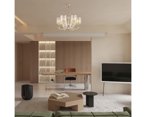 Подвесная люстра Florentia-1237 301237/6 Wh/Gd Arte Milano