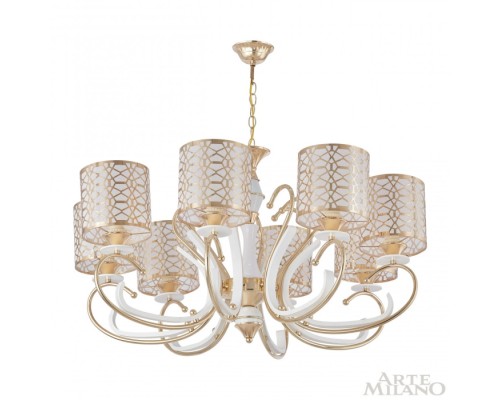 Подвесная люстра Florentia-1237 301237/8 Wh/Gd Arte Milano