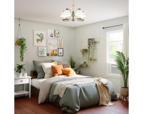 Подвесная люстра Florentia-1240 301240/5 Bk/Gd Arte Milano