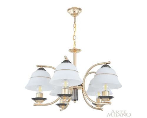 Подвесная люстра Florentia-1240 301240/5 Bk/Gd Arte Milano