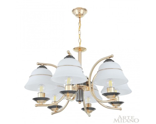 Подвесная люстра Florentia-1240 301240/6 Bk/Gd Arte Milano