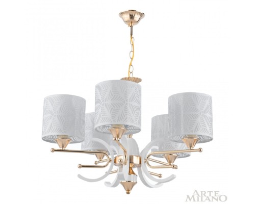 Подвесная люстра Florentia-2097 302097/5 Wh/Gd Arte Milano