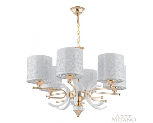 Подвесная люстра Florentia-2097 302097/6 Wh/Gd Arte Milano