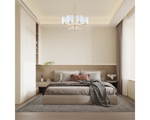 Подвесная люстра Florentia-2097 302097/8 Wh/Gd Arte Milano