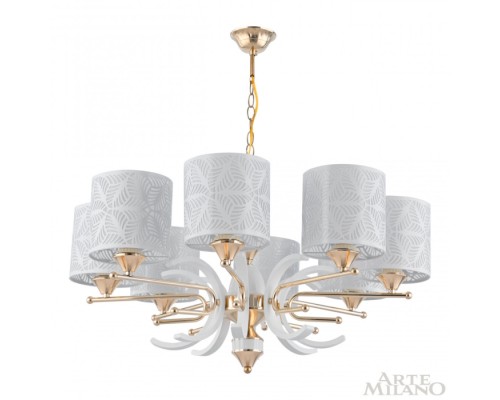 Подвесная люстра Florentia-2097 302097/8 Wh/Gd Arte Milano