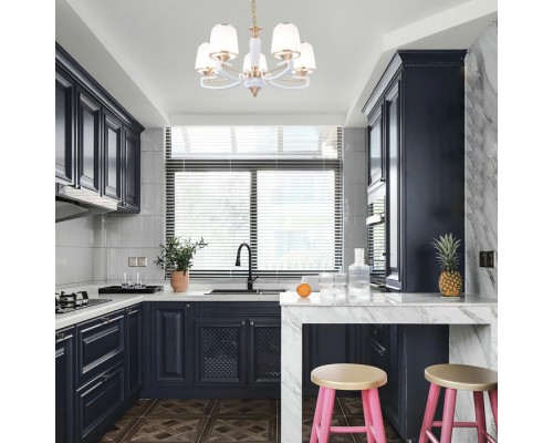 Подвесная люстра Florentia-2457 302457/5 Wh/Gd Arte Milano